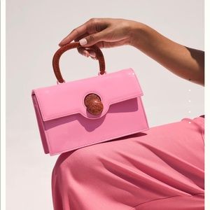 Cult Gaia Frida Crossbody in pink blossom used once, no tags